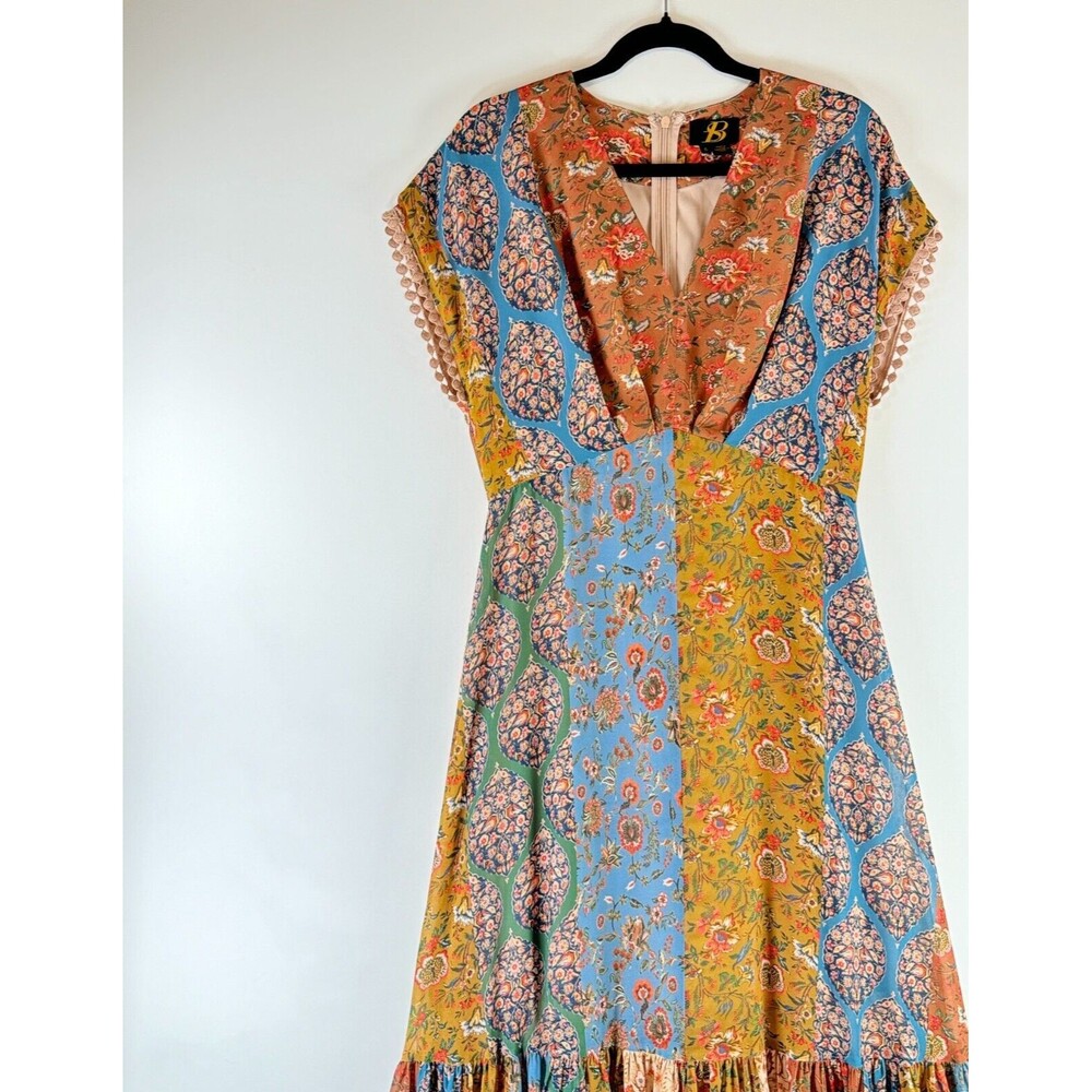 Sachin + Babi Multicolor Patchwork Maxi Dress - image 5